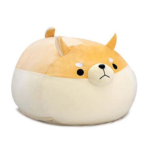 Stuffed Animal Storage Bean Bag Chair Cover for Kids Yellow Dog Bean Bag Chair for Girls Large Size Toy Organizer Cover Only Without Filling