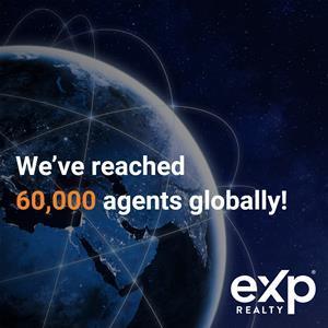 Today eXp Realty reaches 60k Agents Worldwide